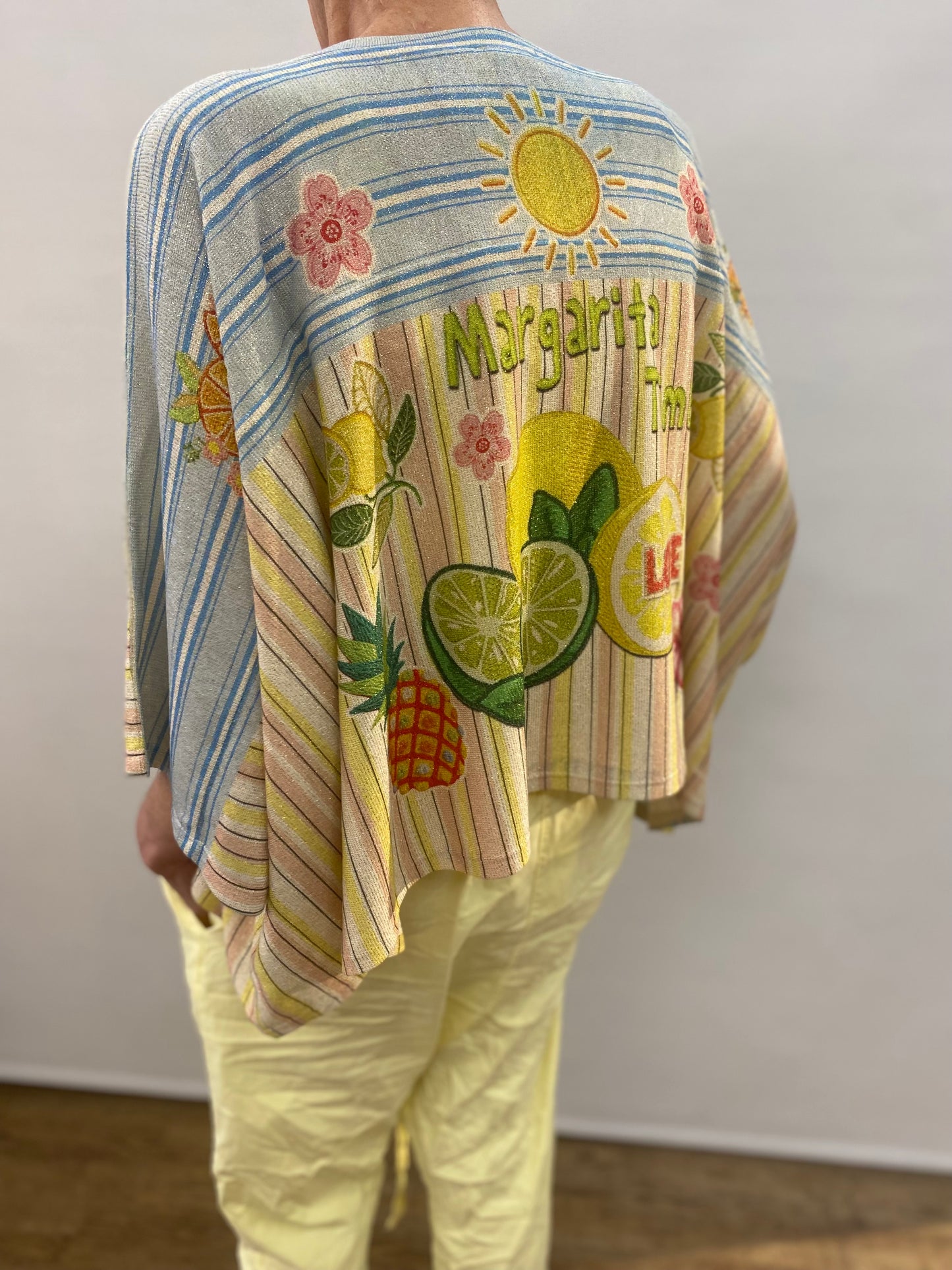 Kurzer Pocho Pullover "Margarita Time"