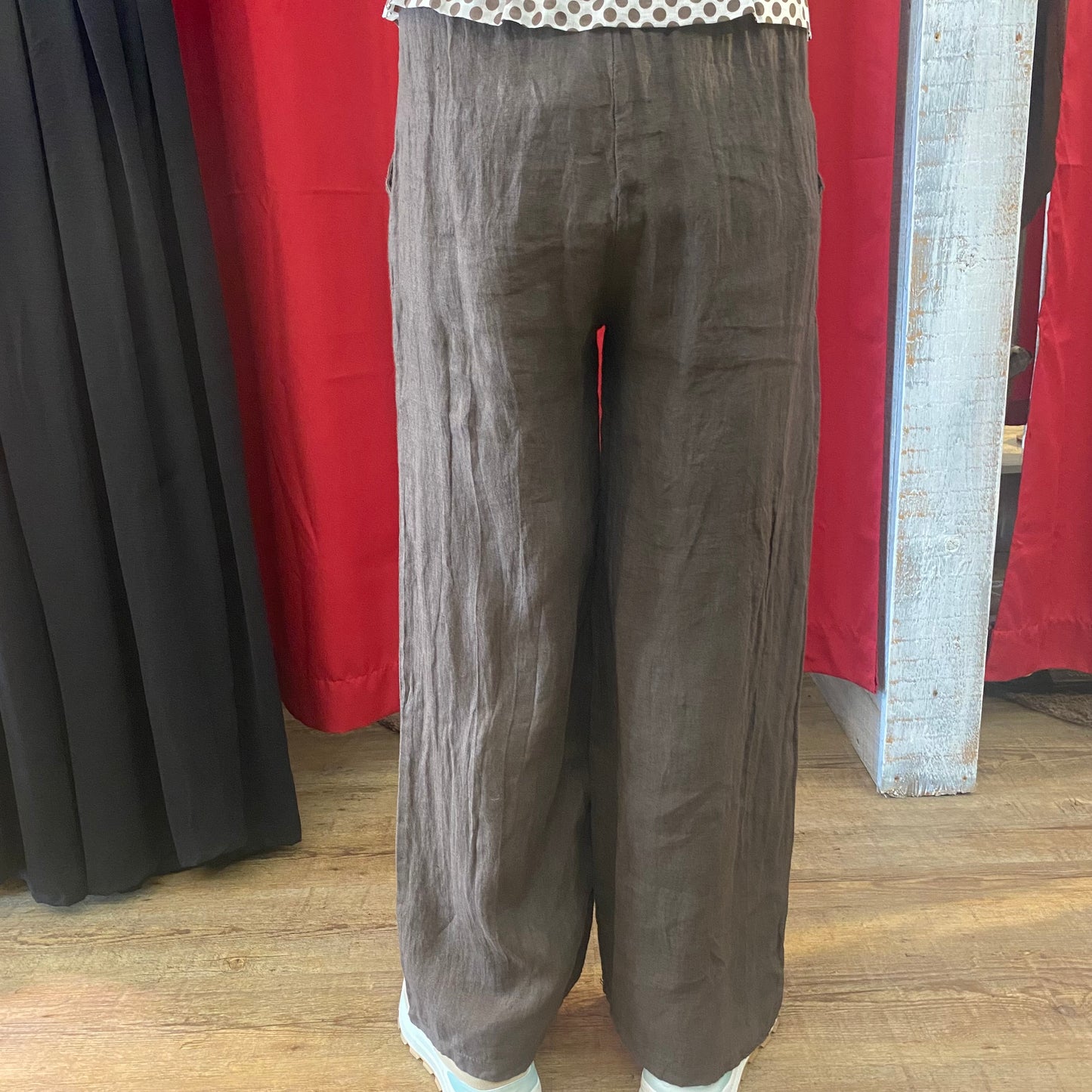 Leinenhose „Schoko“