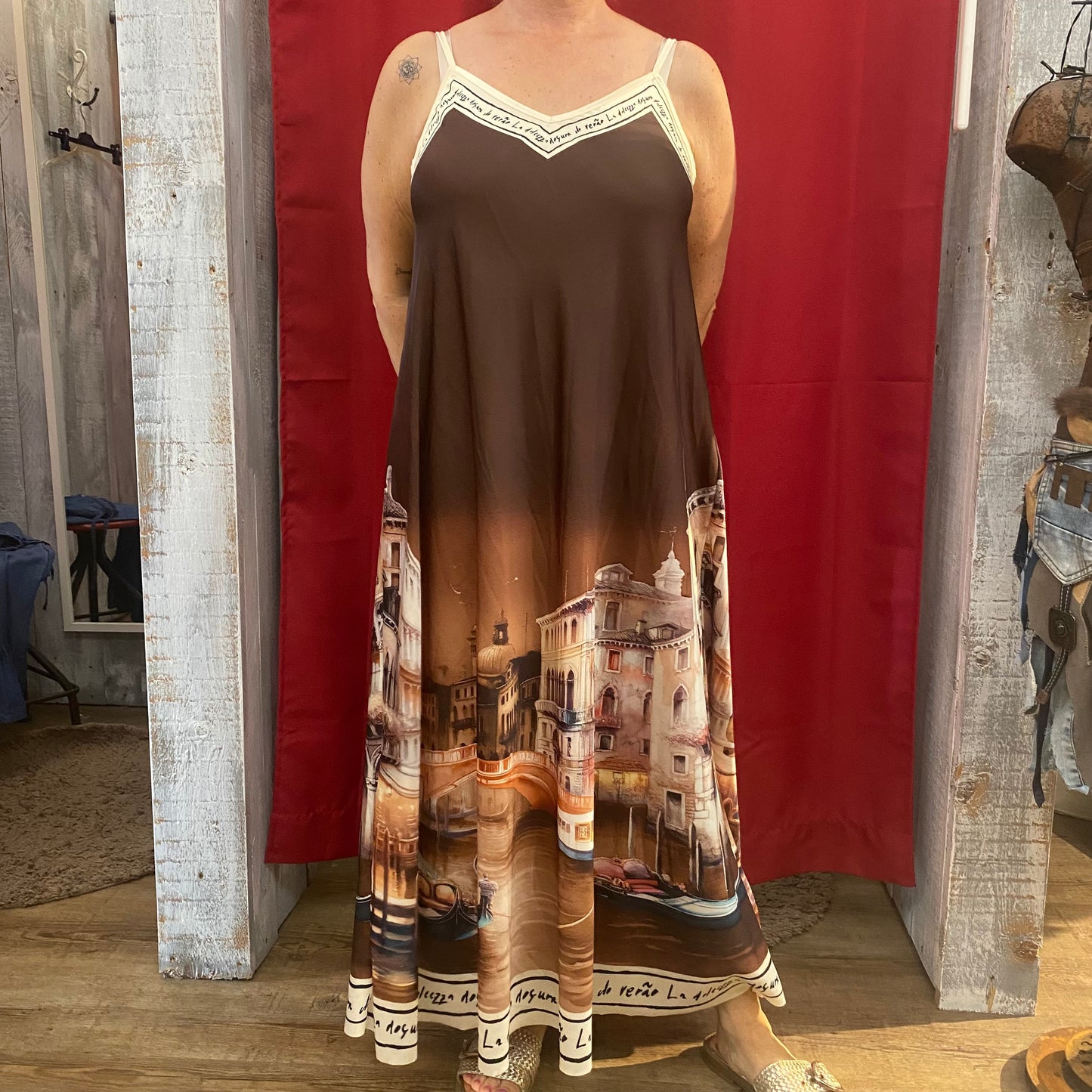 Mediterranes Maxikleid