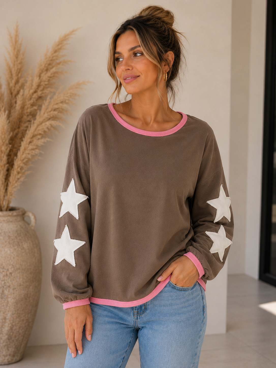 Lässiges Sweatshirt mit Sternen ⭐️