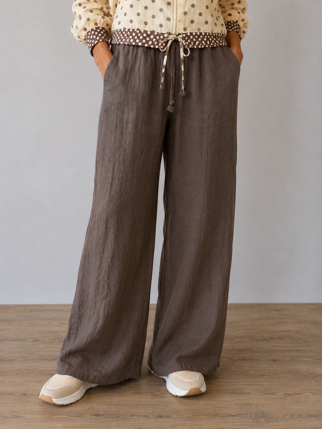 Leinenhose „Schoko“