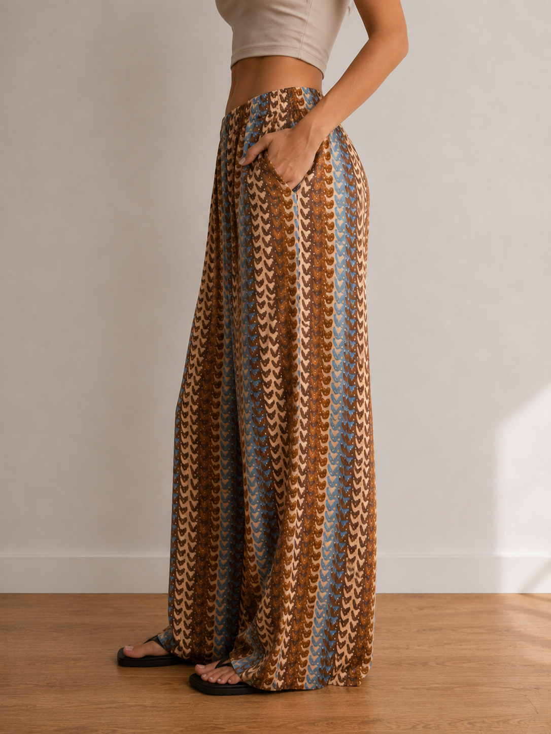 Palazzo-Hose im Boho-Style
