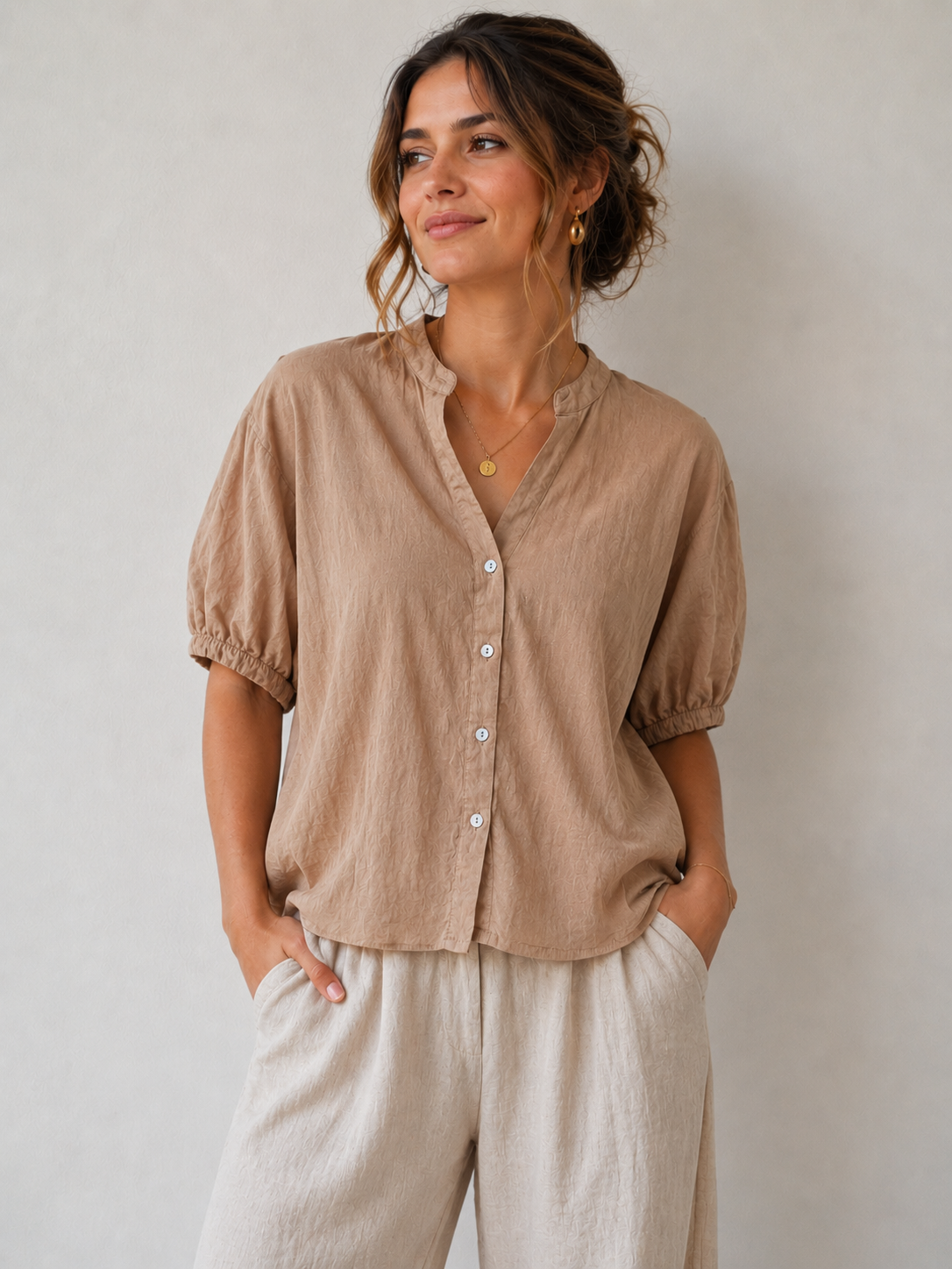 Baumwollbluse „Pure Comfort“