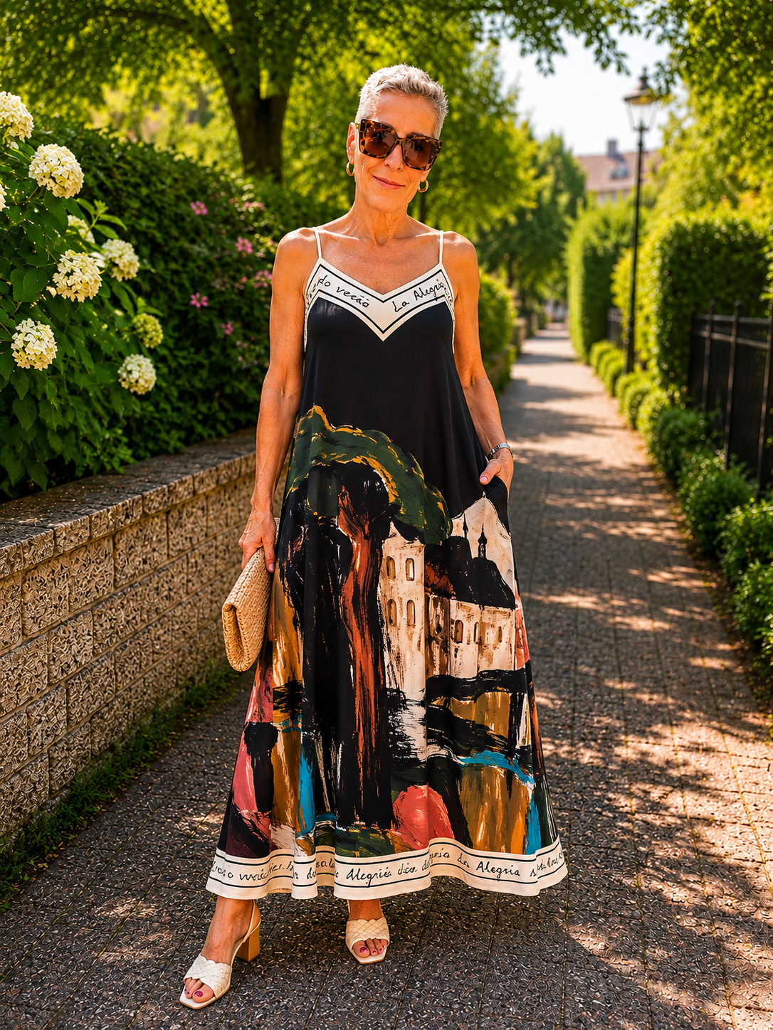 Mediterranes Maxikleid