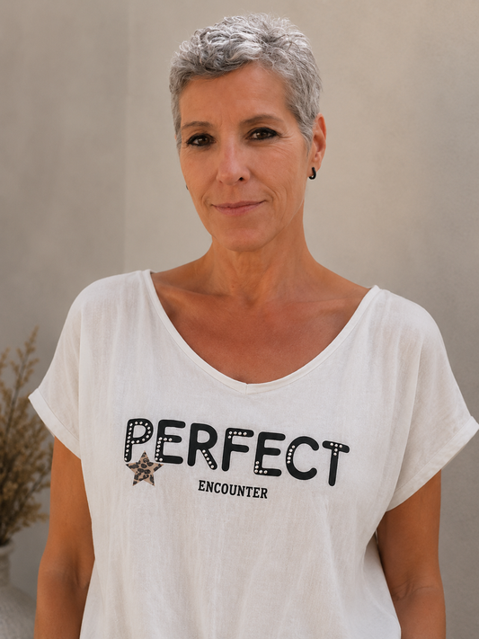Leinen-Cotton T-Shirt – lässig & sommerlich 🤍
