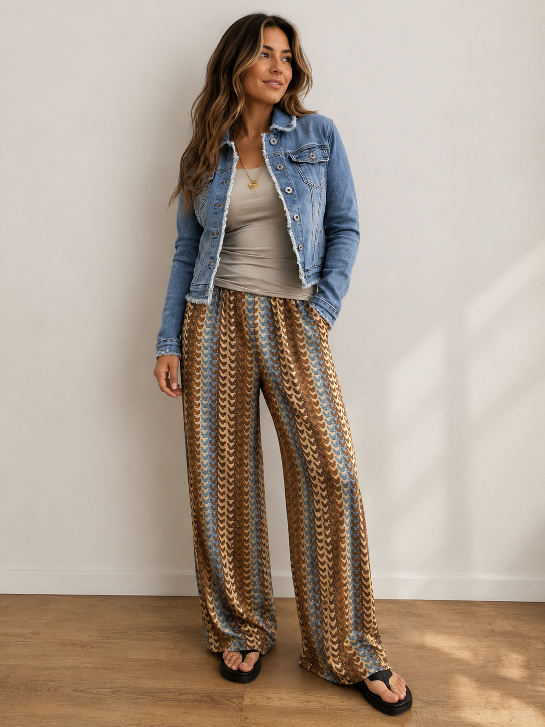 Palazzo-Hose im Boho-Style