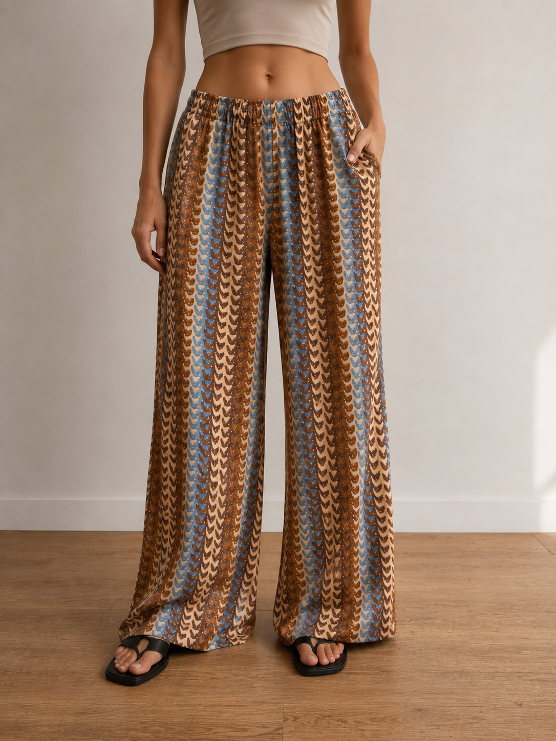 Palazzo-Hose im Boho-Style