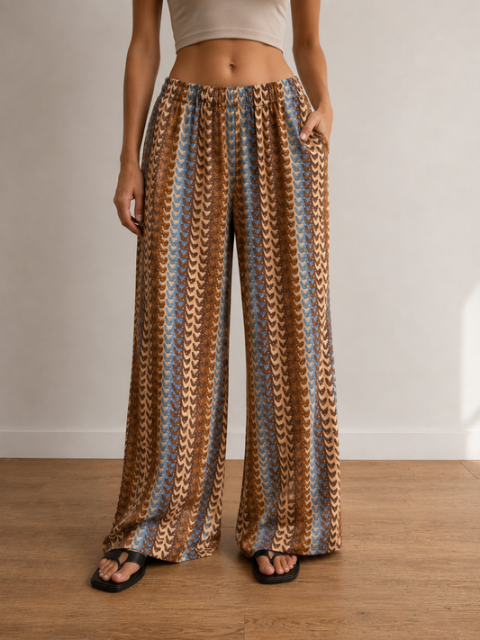 Palazzo-Hose im Boho-Style