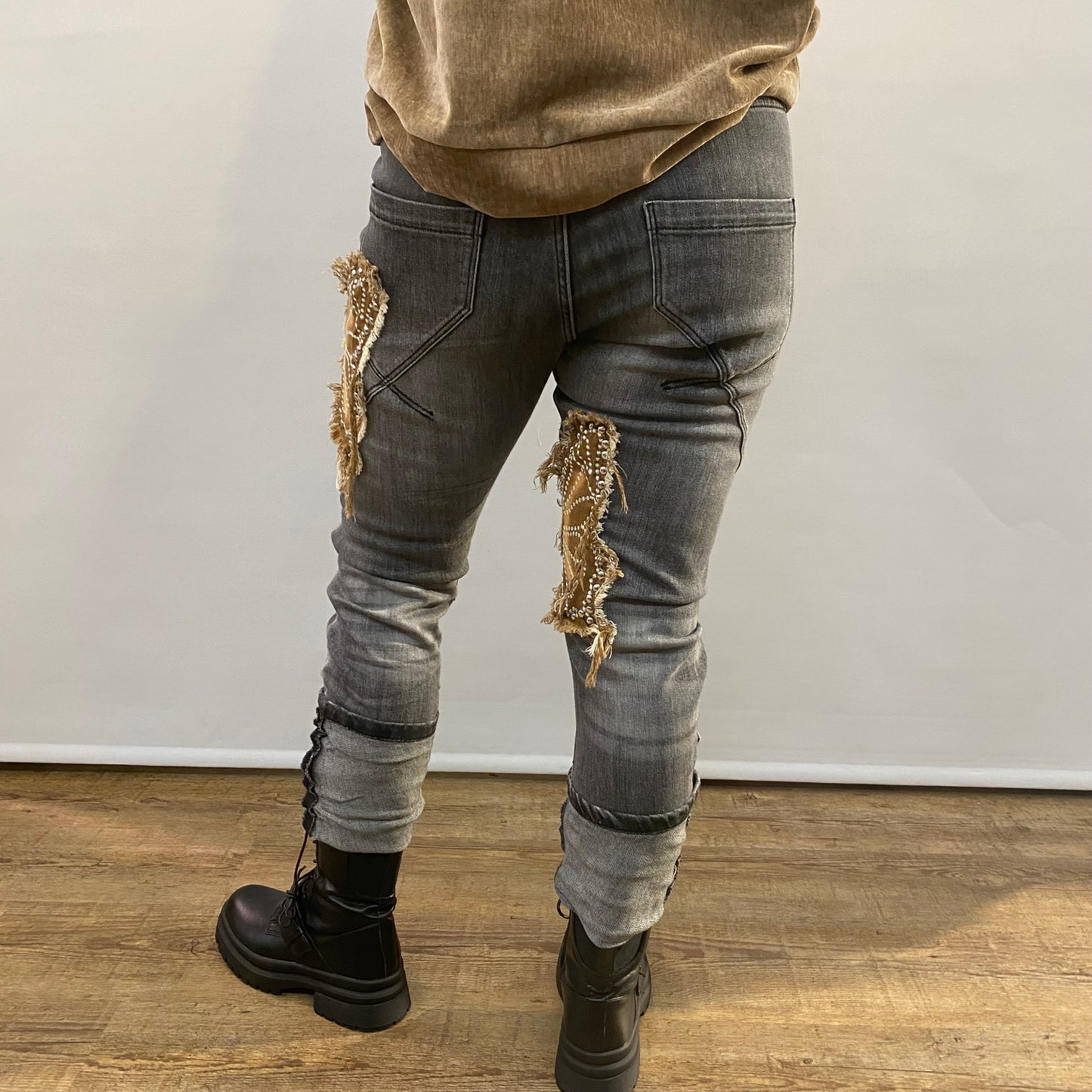 Jeans Hose "Schmetterling"