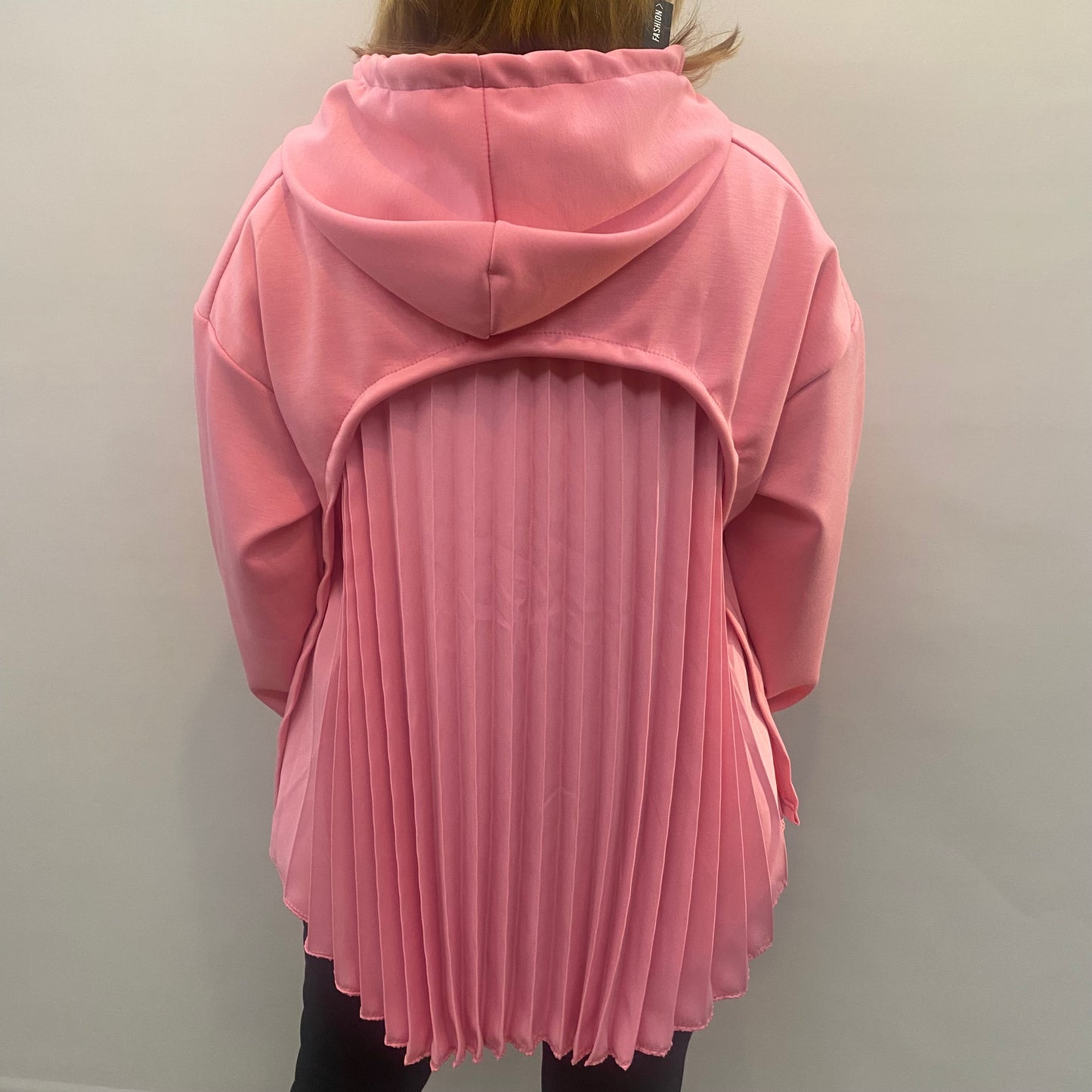 Sweatshirt mit Plissee Einsatz im Rücken