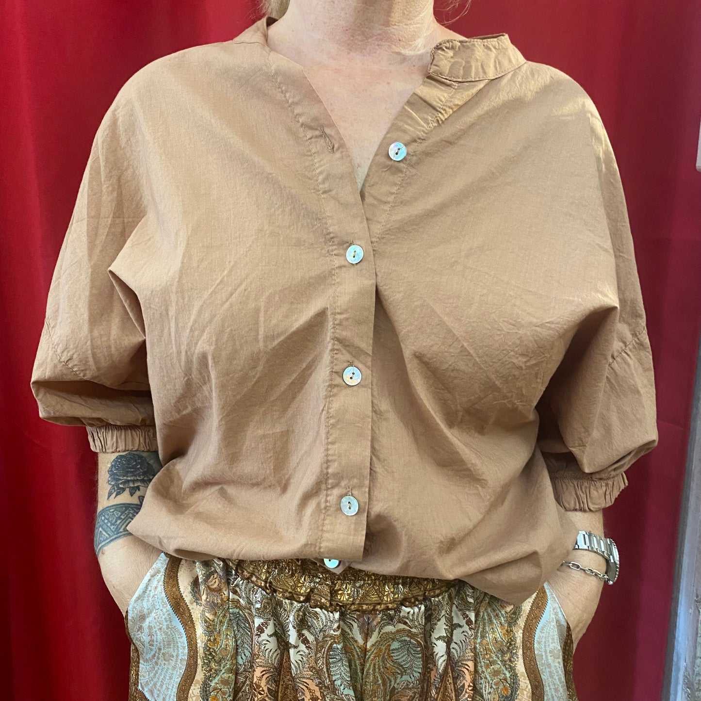 Baumwollbluse „Pure Comfort“