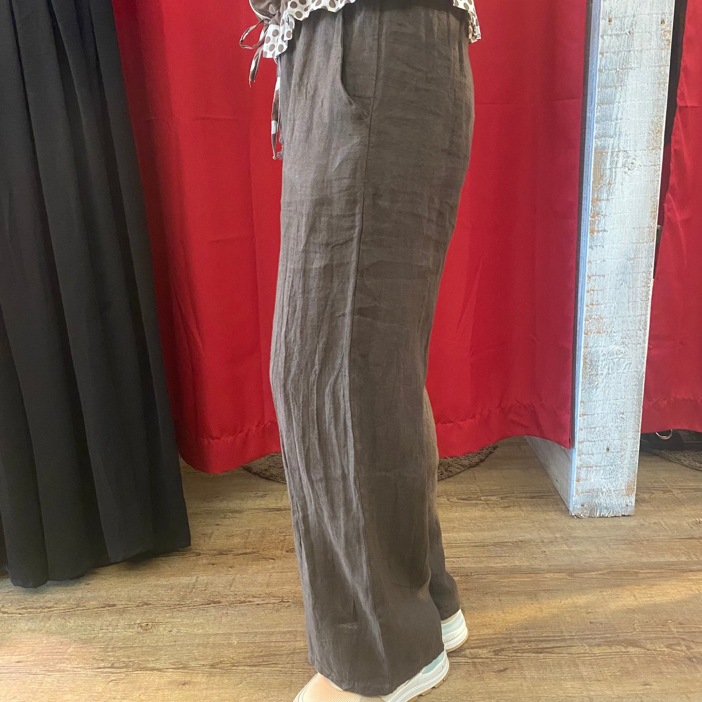 Leinenhose „Schoko“