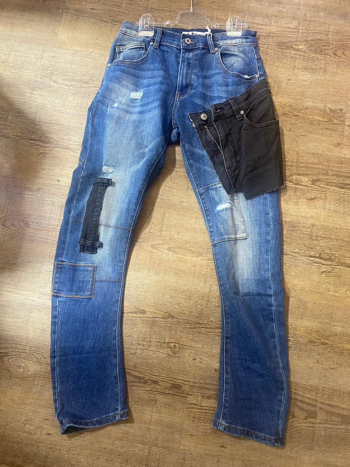 Jeans mit angesagten Patchwork-Details – stylisch & bequem